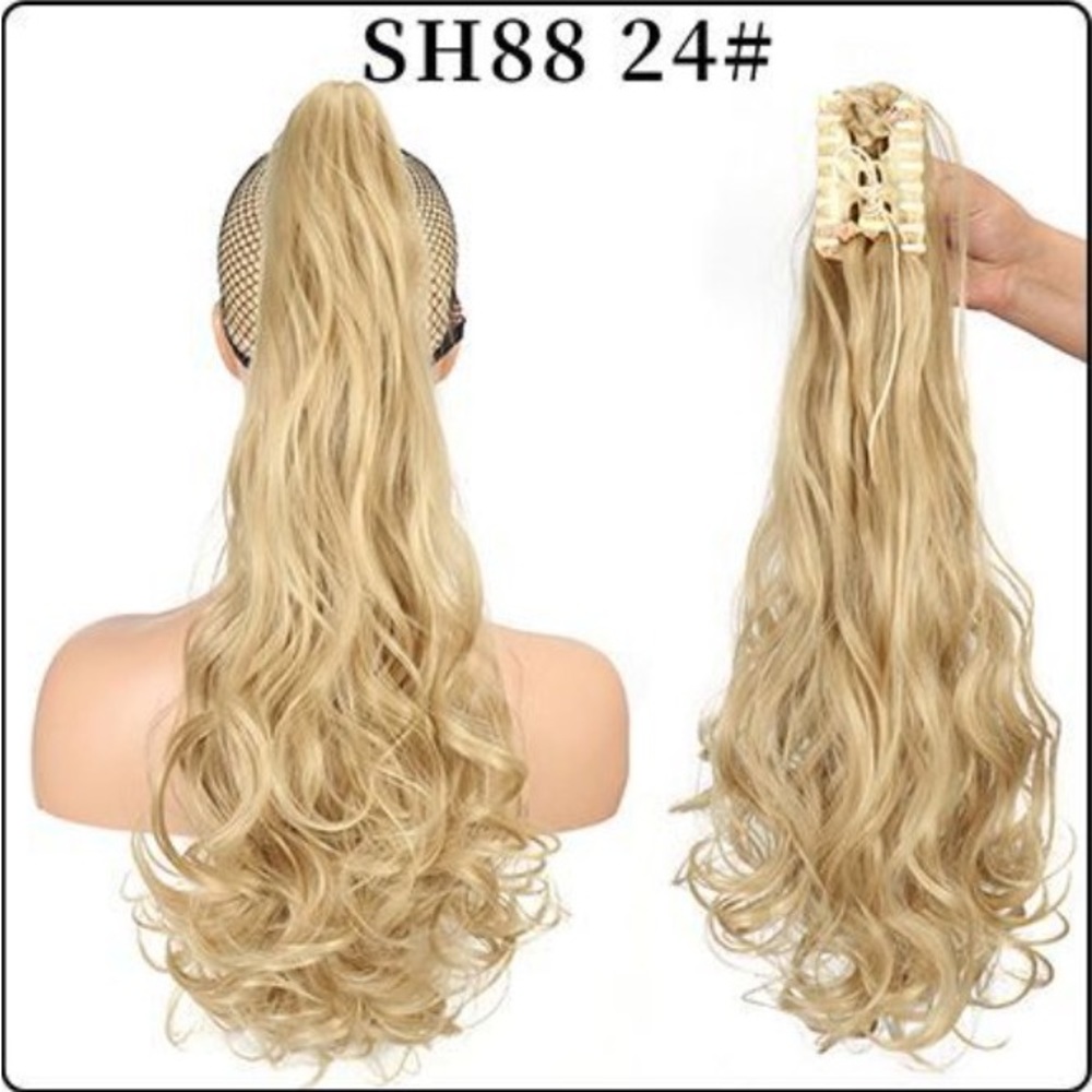 Blondes have Fun Curly Claw Ponytail